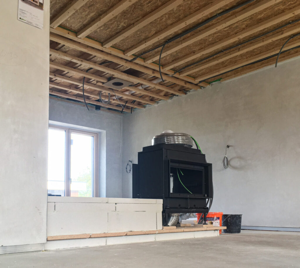 Kachelofen mit Brenneinsatz