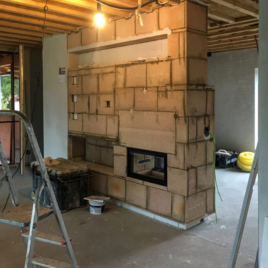 Kachelofen mit Schamott