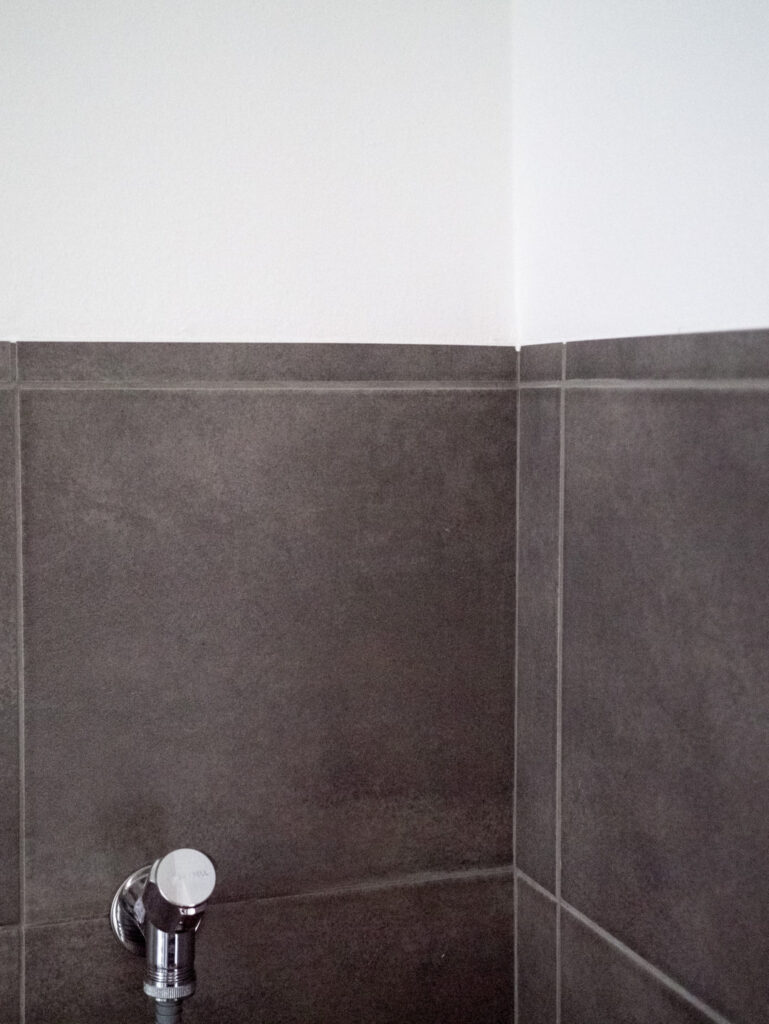 wandbündige Fliesen Fliesenplan